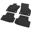 Seat 5F0863011LOE Tappetini in Tessuto, 4 Pezzi, tappetini in Velluto, Nero, Solo 5 Porte