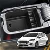 YEE PIN Fiesta MK8 - Scatola portaoggetti compatibile con Ford Fiesta MK8 2017+, Puma MK2 2020+, organizer per console centrale Fiesta ST MK8, accessorio per bracciolo, con tappetino antiscivolo