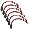 JINFOLI 6 pezzi T5 LED cablato lampadina presa portalampada lampadina presa lampada estensione supporto accessori, for auto moto camion rimorchi DC 12V 11 cm connettore per fari auto