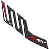 IRIDEA DESIGN Adesivo 3D marmitta rosso 3D resinato compatibile con HONDA X-ADV 750 2017-2020