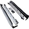 J&J AUTOMOTIVE Pedane Laterali per Bmw X6 E71 / E72 2008-2014, Sottoporta Minigonne in Alluminio e Plastica ABS, Set Completo con Materiale di Montaggio Incluso
