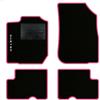 QUEMAR Tappetini Auto per Dacia Duster 2010-2017, Bordo Rosa, 1 Ricamo