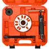 CHERIKIU Estrattore idraulico per cuscinetti ruota 10T, 98-125 mm, per mozzi idraulici, albero di propulsione, set di attrezzi 3 in 1, set di espulsori per auto, mandrino idraulico per ruote a 4 fori o 5 fori