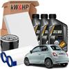 kW&HP KIT TAGLIANDO 3 FILTRI + 3 LITRI OLIO MOTORE ORIGINALE 0W20 COMPATIBILE CON 500 1.0 HYBRID IBRIDA