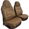 MIZHIMI Coprisedili anteriori universali in tela impermeabile per Jeep Wrangler JL/JK/TJ/YJ a 2 porte/4 porte, protezione per sedili anteriori con schienale alto, con organizer multi-tasche per