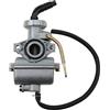 GOOFIT Carburatore 16 PZ16 Minimoto Moto Inclinato sostituzione per 2 Tempi 50cc 70cc 90cc Mini Quad Pit Bike Go Kart Motore Ciclomotore e Scooter Argento