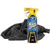 detailmate Set di sigillatura: Soft99 Rain Drop Bazooka, 300 ml - Sigillante spray per vernice, fari, superficie in vetro, pneumatici, cromo, plastica, cerchioni + panno in microfibra 550GSM