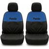 Auto Accessori Lupex Coprisedili Compatibili per Panda Terza serie (2012 al 2022), Set Sedili Anteriori in Tessuto, Protezione Sedili, Facili da Installare, Made in Italy (Blu Royal - Nero)
