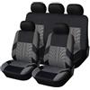 BOMUTECH Set Coprisedili per Auto per Audi RS 4 Avant (B9, facelift 2019) 2019-2025+, Soft Confortevole Traspirante Protezione per Sedili Auto Posteriore (A/Grey,A/5seats)