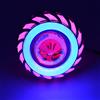 Ntcpefy 12v Luce Lampada proiettore Lente LED Diavolo Occhi 30w 1200lm 200000h Doppia Luce diaframma(Rosa e Blu)