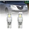 NSLUMO Lampadine LED per Luci di Parcheggio LANCIA YPSILON Y 312 843 2011- W5W T10 Xenon Bianco Canbus - Luce di Posizione, Laterale, Ingombro, City Light
