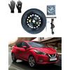 D'ANGELO 1988 Kit Ruotino di Scorta 16 compatibile con Nissan Micra (2017>) con Cric, Chiave, Guanti e Sacca