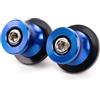 GXSAI Moto Tamponi Paratelaio Per Kawasaki Per Ninja ZX6R 250SL 250 300 400 650 1000SX Z900 Z750 Moto Forcellone Bobine Espositori E Alzate Vite Cursori(8mm-Blue)