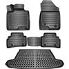 ELMASLINE 3D Tappetini Gomma e Vasca Baule per Hyundai Tucson 2021-2026 | Non compatibile con ibridi plug-in! | Modelli senza subwoofer | Tappetini Auto | Vasca per il bagagliaio | Accessori auto
