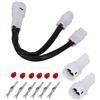 Generico Kit splitter for presa di corrente for motocicletta for Yamaha Tenere 700 Super Tenere, connettore for caricabatterie USB, luce ausiliaria GPS, impugnatura riscaldata