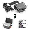 farbrothersonline COMPATIBILE CON BMW K 100 LT ABS LIMITED CUSTODIA UNIVERSALE S604 GIVI PER DISPOSITIVI DI PAGAMENTO PEDAGGIO AUTOSTRADALE EUROPEO+KIT FISSAGGIO SU MANUBRI,TRAVERSINI E SPECCHIETTI