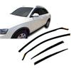 J&J AUTOMOTIVE HEKO Deflettori per Audi Q3 2011-2018, 4 pezzi | 4 deflettori HEKO per Audi Q3, PMMA 3 mm, fumé, canale del finestrino.