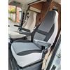 SB Car Seat Covers Coprisedili per camper Fiat Ducato anno 2010, New Schwartz Grey MH-1018