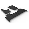AROBA GL0525 Tappetini in gomma di design, Accessori Auto, compatibili con Land Rover Discovery V dal 03.2017> Bordo rialzato 5 pezzi colore nero tappetini auto su misura