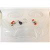 RMS KIT 4 GEMME FRECCE + VETRO FANALE POSTERIORE TRASPARENTI compatibile con STALKER - COMPRESO DI LAMPADINE OMAGGIO
