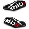 AZgraphishop Az Graphishop Adesivi Paramani Resina 3D Compatibile Con Ducati Multistrada 1260 S 2018-2020 APA-MULTI-1260S (Iceberg White)