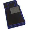 ASC Tappetini Auto Compatibili con Mini Cooper 3 Porte R55/R56/R57 2007-2013, Moquette con Bordo Antiscivolo Blu, Battitacco in Gomma