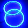Qasim 1 Paio 90MM 66SMD COB LED Halo Ring Angelo Occhi Auto Moto SUV Faro con Paralume Coperchio Blu 12V 24V