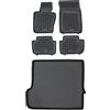 MOTOS Set di tappetini in gomma e tappetini in Pe per il bagagliaio BMW X3 E83 2003-2010 Migliorate il vostro comfort di viaggio con il tappetino antiscivolo per auto - tappetino per auto per tutte le