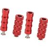 Generic Pedane Moto, Pedane Universali 2 Paia Pedane Freno Moto Placcatura CNC Pedane Leva Freno Precise Adatte per Bulloni di Montaggio M6 6mm (rosso)