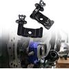 Generic Moto Ruota Posteriore Asse Forcella Slider Forcellone Del Basamento Pick Up Catena di Regolazione Per Yamaha FZ07 MT07 FZ 07 MT 07 2014-2019 2020 2021 2022 2023 2024 2025 Accessori(Nero)