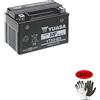 farbrothersonline COMPATIBILE CON KYMCO Agility I R16 Plus E5 200 dal 2019 al 2020 BATTERIA YUASA GIA' PRONTA ALL'USO YTX9-BS BATTERIE 8,4 AMPERE 12 VOLT 150X87X105MM SEPARATORE AGM CARICATA