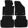 J&J AUTOMOTIVE Tappetini in Tessuto per Volkswagen Touran 1 2003-2015, Set da 4 Pezzi Anteriori e Posteriori, di Velluto su Misura, Antiscivolo, Colore Nero