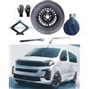 D'ANGELO 1988 Kit Ruotino di Scorta 16 compatibile con Opel Zafira Life con Cric, Chiave, Guanti e Sacca
