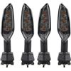 SkyjOy Frecce Moto Indicatore di direzione Adatto for KAWASAKI Z1000 Z900 Z800 Z750 Z650 Z300 Z400 Z125 Accessori moto Indicatore lampeggiatore Frecce Led Moto(4pcs Smoke)