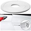 ZXCVDF 10M Paracolpi Portiere Auto per Peugeot 208 II I 2019-2024,Striscia Protettiva per Bordi Delle Portiere Auto Guarnizione in Gomma a Forma di U Protezione,White