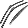 ANBTUKJ Tergicristallo per Honda Jazz MK1 2002 2003 2004 2005 2006 2007 2008 Set per parabrezza anteriore 21in+14in+14in