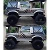 worldcustomchopper Adesivi Stickers Auto Car Fuoristrada 4X4 compatibile con Samurai Santana Off Road Racing Sport