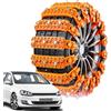 Kohnupierkt Catene da neve riutilizzabili - Fascetta antiscivolo universale regolabile per pneumatici auto, catena di trazione fuoristrada nella neve, antiscivolo per SUV, auto, furgoni