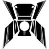 QIBBEI For VOGE SR4 MAX Motorcycle Fuel Tank Pad Stickers Gas Abrasive Decorative Decals Kits(Color6)