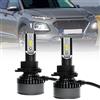 NSLUMO LED H7 kit faro per Hyundai i30 Kona Santa Fe bianco/ambra Switchback LED lampadina 6000K tutto in uno H7 LED Canbus faro anabbagliante H7 sostituzione alogena