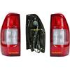 EASYSHOP24H Set 2 Faro Fanale Fanalino Posteriore DX e SX Per D-Max Dmax D Max da 2002 a 2006 Stop Gruppo Ottico Destro e Sinistro con Portalampade