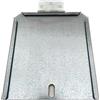 G.L.D. Forniture Portatarga con cerniera in acciaio ZINCATO 165x165 mm