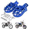 BIUGERCN Pedane Moto Poggiapiedi Alluminio CNC Larghe per Vent 50 DERAPAGE 50 RR Baja 50 HM50 CRE50 CRM50 Motore AM6 Supermoto Enduro Pit Bike Motocross Blu