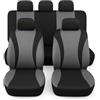 Susy Shop Coprisedili Auto Universali Kit Coprisedile Anteriore e Posteriore Confortevole E Traspirante, Fodere Protezione Per Sedili Utilitarie Medie Piccole, No Suv (LS06-GRIGIO)