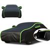 Gaoxianglin Telo Copriauto Impermeabile per Volvo XC 60,Telo Copri Auto Esterno Completo Copertura,AntiGraffio,con Cerniera E Cinghia Antivento(Nero)