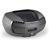 Generico E46NB Bauletto Valigia Top case Monolock Riviera TRIPLE BLACK + schienalino E207 compatibile con moto e scooters E46 Givi.