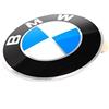 BMW Placca originale con pellicola adesiva, 64,5 mm di diametro, nero, metallo, accessorio per veicoli, emblema, compatibile con E36 E46 36131181080