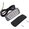 HUIOP Marcatore Laterale,4 Pezzi 12 Lampeggiante LED di Emergenza Ambra Faro Lampeggiante di Emergenza indicatore Laterale Barre Luminose Segnale di Avvertimento rimorchio Camion Lampada Lampeggiante
