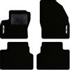 QUEMAR Tappetini Auto compatibili con Ford Kuga I 2008-2012 / Kit Tappeti in Moquette e Gomma su Misura (Set 2 Anteriori + 2 Posteriori) / Ricami e Colori Personalizzati (2 Ricami, Bordo Nero)