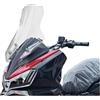 Chwqfuhf Parabrezza Moto Per SYM Per ADX 300 300ADX ADX300 ADX 300 Modifica Parabrezza Anteriore Parabrezza Rialzato E Ispessito Parabrezza Moto Deflettore(52cm Transparent)